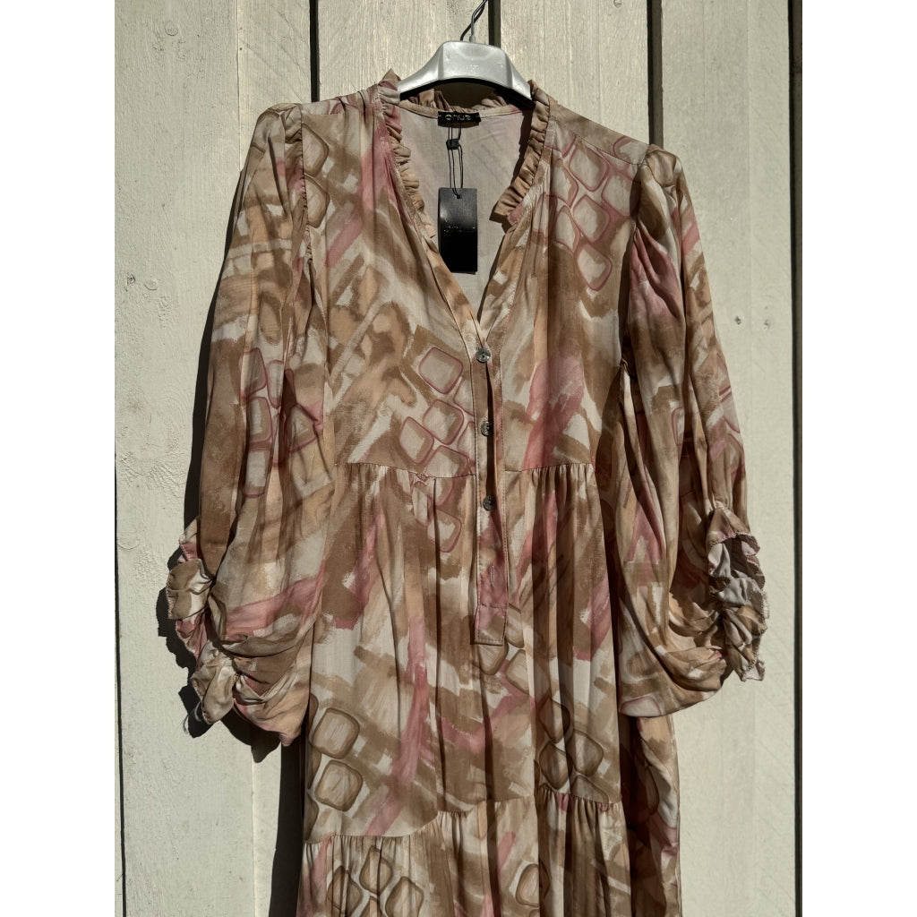 Qnuz Clothing Akvarel dress Clothing 13 Beige