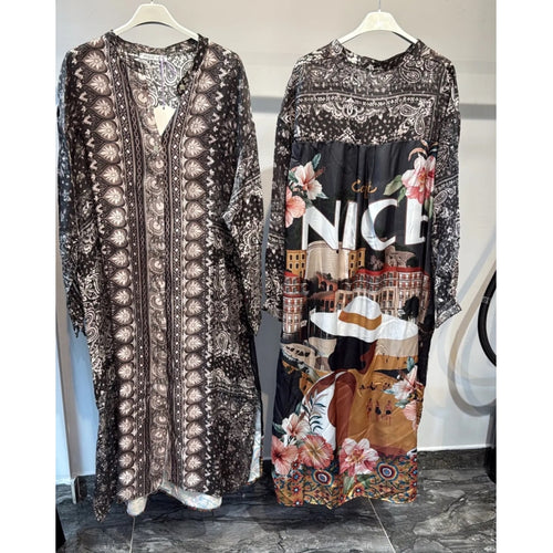 Qnuz Clothing Akvarel dress Clothing 99 Black