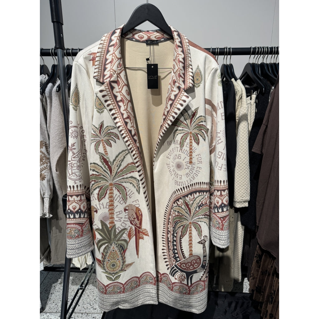 Qnuz Clothing Frida Inspir. Microfiber Coat Clothing 53 Army