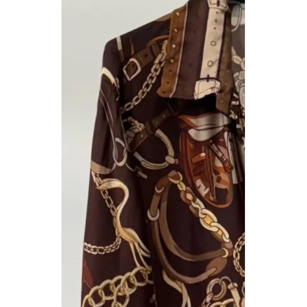 Qnuz Clothing Akvarel dress Clothing 60 Marron