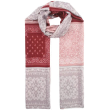 Load image into Gallery viewer, Qnuz Bandana Print Scarf 90 x 180 cm Scarf 28 Burgundy
