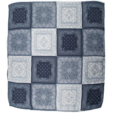 Load image into Gallery viewer, Qnuz Bandana Print Scarf 90 x 180 cm Scarf 31 Navy blue
