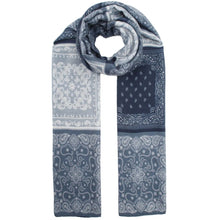 Load image into Gallery viewer, Qnuz Bandana Print Scarf 90 x 180 cm Scarf 31 Navy blue
