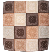 Load image into Gallery viewer, Qnuz Bandana Print Scarf 90 x 180 cm Scarf 60 Marron

