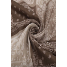 Load image into Gallery viewer, Qnuz Bandana Print Scarf 90 x 180 cm Scarf 63 Taupe
