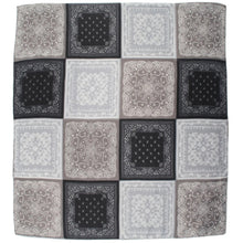 Load image into Gallery viewer, Qnuz Bandana Print Scarf 90 x 180 cm Scarf 99 Black
