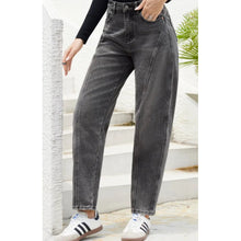 Load image into Gallery viewer, Qnuz Clothing Barrel Jeans Clothing 99 Black
