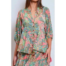 Load image into Gallery viewer, Qnuz Clothing Bella Blouse Clothing 01 Multi
