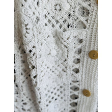 Load image into Gallery viewer, Qnuz Clothing Bella Crocheted Jacket Clothing 10 White
