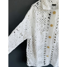 Load image into Gallery viewer, Qnuz Clothing Bella Crocheted Jacket Clothing 10 White
