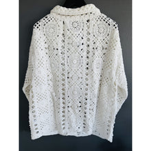 Load image into Gallery viewer, Qnuz Clothing Bella Crocheted Jacket Clothing 10 White
