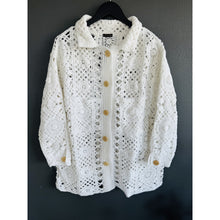 Load image into Gallery viewer, Qnuz Clothing Bella Crocheted Jacket Clothing 10 White
