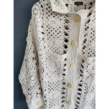 Load image into Gallery viewer, Qnuz Clothing Bella Crocheted Jacket Clothing 13 Beige
