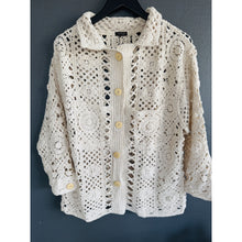 Load image into Gallery viewer, Qnuz Clothing Bella Crocheted Jacket Clothing 13 Beige

