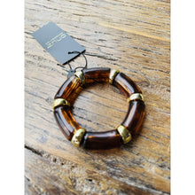 Load image into Gallery viewer, Qnuz Big &quot;Jade &quot; Bracelet Bracelet 60 Marron
