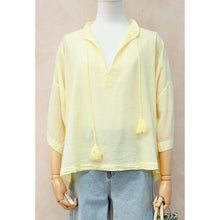Load image into Gallery viewer, Qnuz Clothing Blouse w Tazzels Clothing 22 Pastel Yellow
