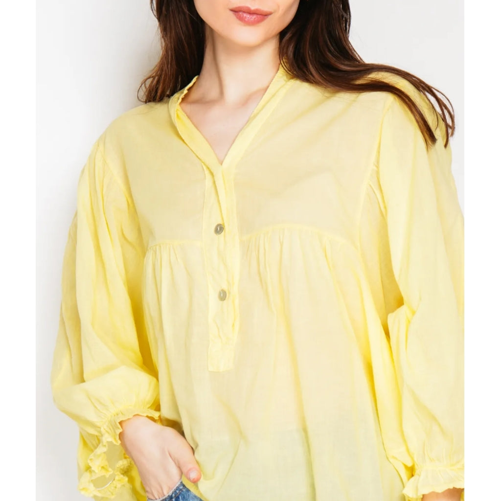 Qnuz Clothing Boheme Blouse Clothing 22 yellow