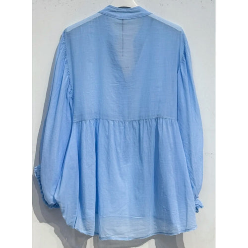Qnuz Clothing Boheme Blouse Clothing 32 pastel Blue