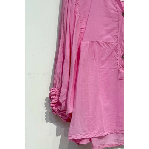 Qnuz Clothing Boheme Blouse Clothing 4444 Bublegum