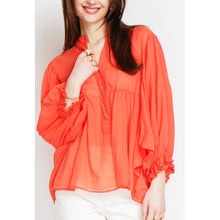 Load image into Gallery viewer, Qnuz Clothing Boheme Blouse Clothing 45 Orange
