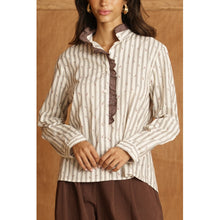 Load image into Gallery viewer, Qnuz Clothing Boheme Blouse w Applikationer Clothing 13 Ecru
