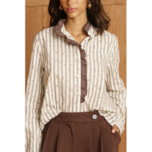 Load image into Gallery viewer, Qnuz Clothing Boheme Blouse w Applikationer Clothing 13 Ecru
