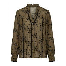 Load image into Gallery viewer, Qnuz Clothing Boheme Blouse w Applikationer Clothing 53 Army
