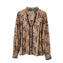 Load image into Gallery viewer, Qnuz Clothing Boheme Blouse w Applikationer Clothing 63 Taupe
