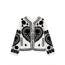 Load image into Gallery viewer, Qnuz Clothing Boheme Cotton Jacket w Embrodery Clothing 10 White
