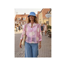 Load image into Gallery viewer, Qnuz Clothing Boheme Cotton shirt w embrodery Clothing 42 Rosa
