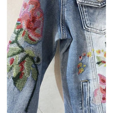 Load image into Gallery viewer, Qnuz Clothing Boheme Jacket w Emb Clothing 33 denim blue
