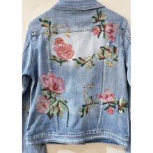 Load image into Gallery viewer, Qnuz Clothing Boheme Jacket w Emb Clothing 33 denim blue
