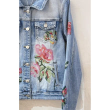 Load image into Gallery viewer, Qnuz Clothing Boheme Jacket w Emb Clothing 33 denim blue
