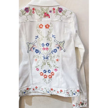 Load image into Gallery viewer, Qnuz Clothing Boheme Jacket w Emb Clothing 10 White

