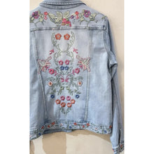 Load image into Gallery viewer, Qnuz Clothing Boheme Jacket w Emb Clothing 33 denim blue
