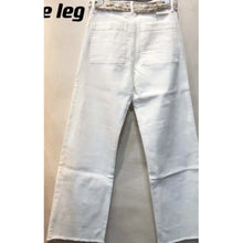 Load image into Gallery viewer, Qnuz Clothing Boheme Jeans w Emb Clothing 10 White
