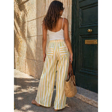 Load image into Gallery viewer, Qnuz Clothing Boheme Striped Pants Clothing 22 yellow

