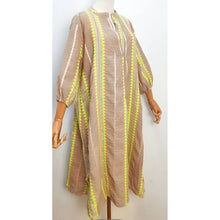 Load image into Gallery viewer, Qnuz Clothing Boheme dress Clothing 63 Taupe
