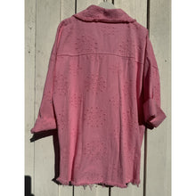 Load image into Gallery viewer, Qnuz Clothing Brodery Anglais Jacket 70 cm long Clothing 4444 Bublegum
