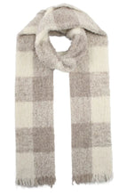 Load image into Gallery viewer, Qnuz Checkered Scarf 30% wool 35 x200 Scarf
