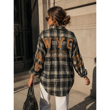 Load image into Gallery viewer, Qnuz Clothing Chekered Shirt w embrodery Clothing 97 Grey
