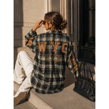 Load image into Gallery viewer, Qnuz Clothing Chekered Shirt w embrodery Clothing 97 Grey
