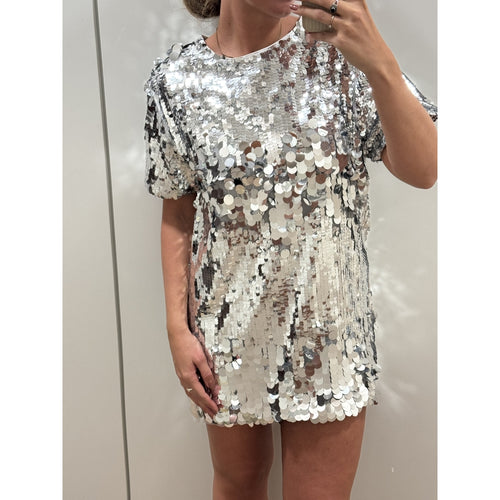 Qnuz Clothing Christmas Dress w. BIG sequins Clothing 80 Silver