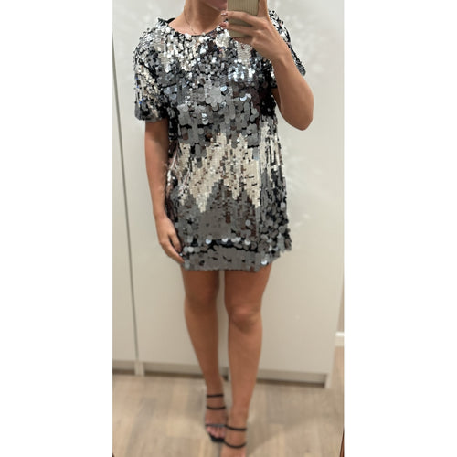 Qnuz Clothing Christmas Dress w. BIG sequins Clothing 99 Black