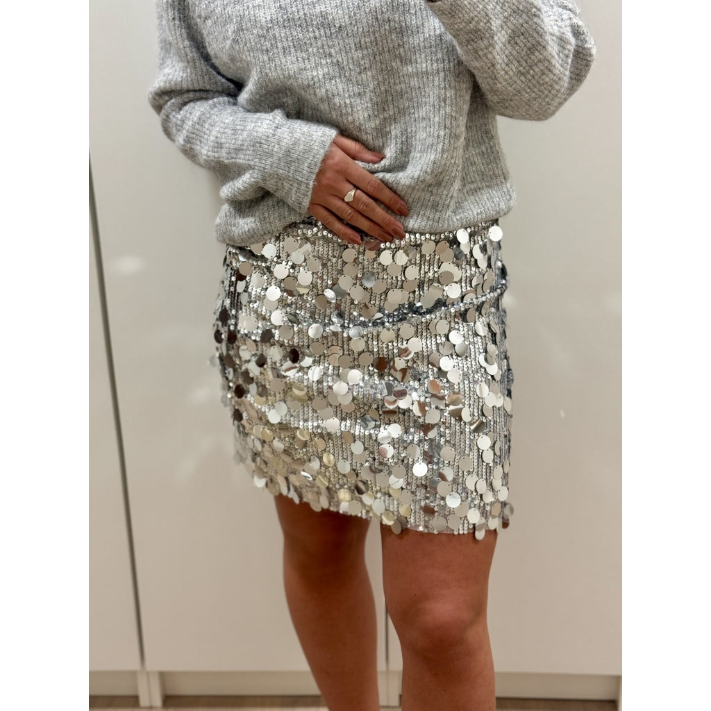 Qnuz Clothing Christmas Skirt w BIG sequins Clothing 80 Silver