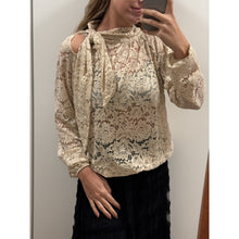 Load image into Gallery viewer, Qnuz Clothing Christmas soft Lace shirt Clothing 13 Beige
