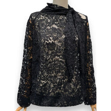 Load image into Gallery viewer, Qnuz Clothing Christmas soft Lace shirt Clothing 99 Black
