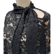 Load image into Gallery viewer, Qnuz Clothing Christmas soft Lace shirt Clothing 99 Black
