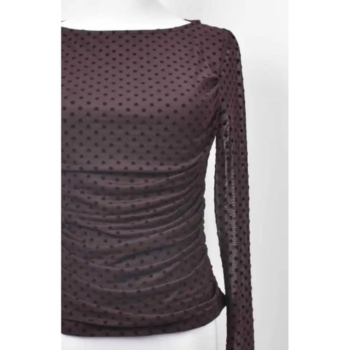 Qnuz Clothing Christmas soft Lace shirt Clothing 606 Choco