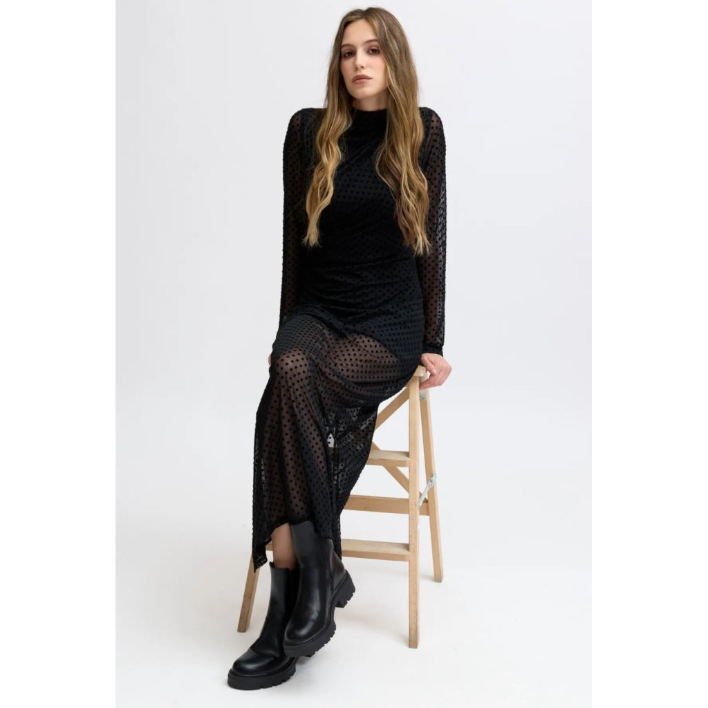 Qnuz Clothing Christmas soft Lace shirt Clothing 99 Black